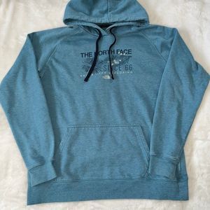 North face blue hoodie